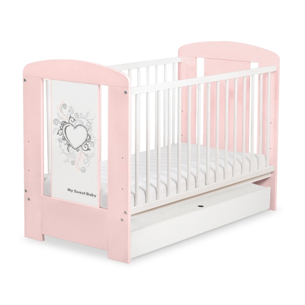 Lit Bébé à Barreaux avec Tiroir 60x120 cm Standard