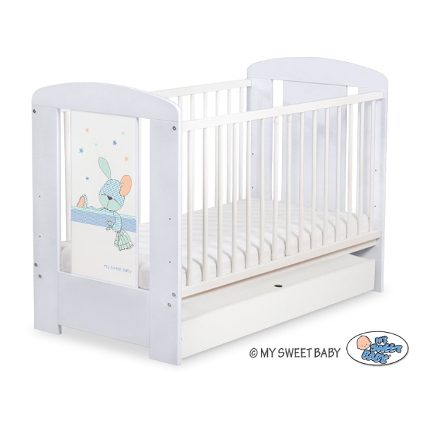 Lit Bébé à Barreaux avec Tiroir 60x120 cm Standard