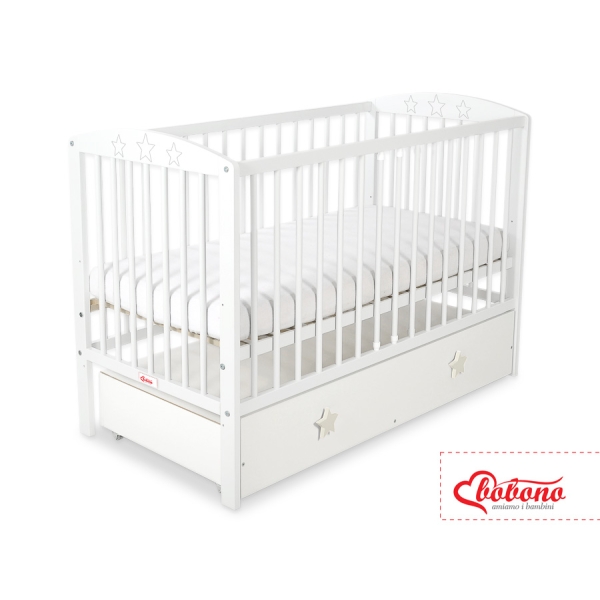Lit Bébé à Barreaux avec Tiroir Maxi étoiles