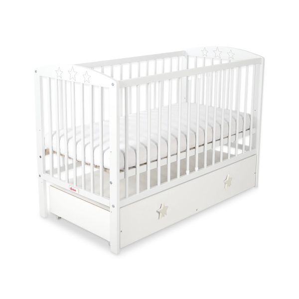 Lit Bébé à Barreaux avec Tiroir Maxi étoiles