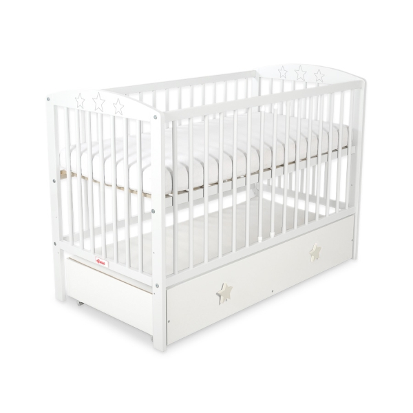 Lit Bébé à Barreaux avec Tiroir Maxi étoiles