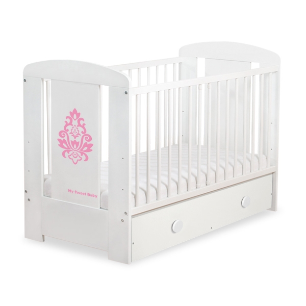 Lit Bébé à Barreaux avec Tiroir Maxi Glamour
