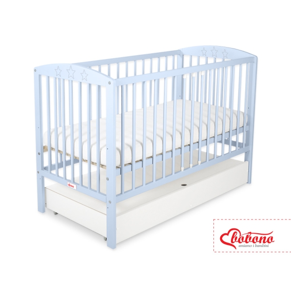 Lit Bébé à Barreaux avec Tiroir Standard étoiles