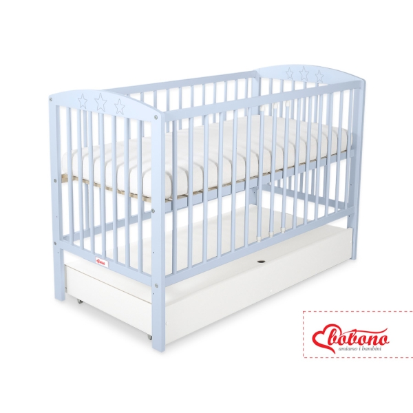 Lit Bébé à Barreaux avec Tiroir Standard étoiles
