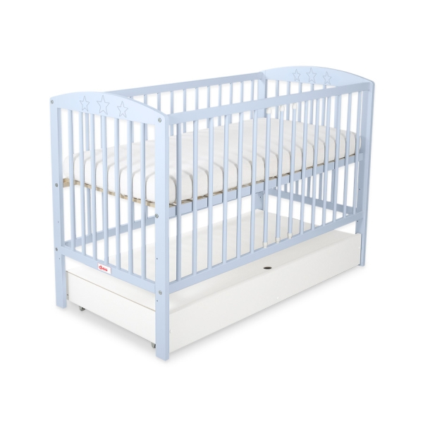 Lit Bébé à Barreaux avec Tiroir Standard étoiles