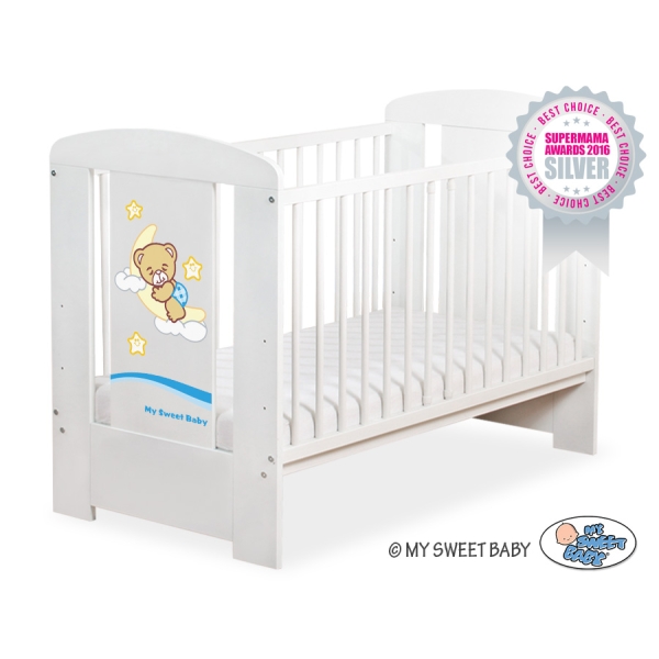Lit Bébé à Barreaux Blanc Nuit
