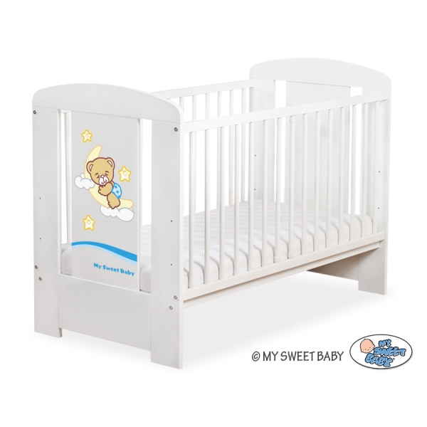 Lit Bébé à Barreaux Blanc Nuit