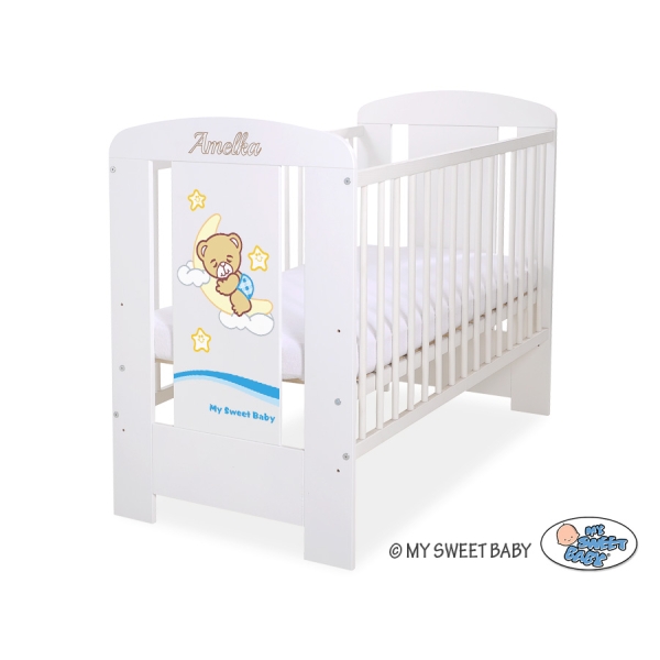 Lit Bébé à Barreaux Blanc Nuit