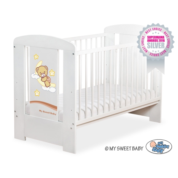 Lit Bébé à Barreaux Blanc Nuit