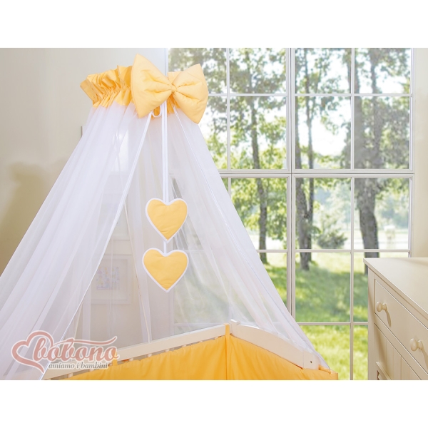 Lit Cododo avec Ciel Matelas et Linge Complet Pêche Cœurs