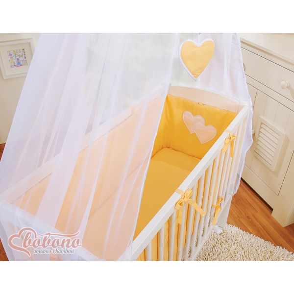 Lit Cododo avec Ciel Matelas et Linge Complet Pêche Cœurs