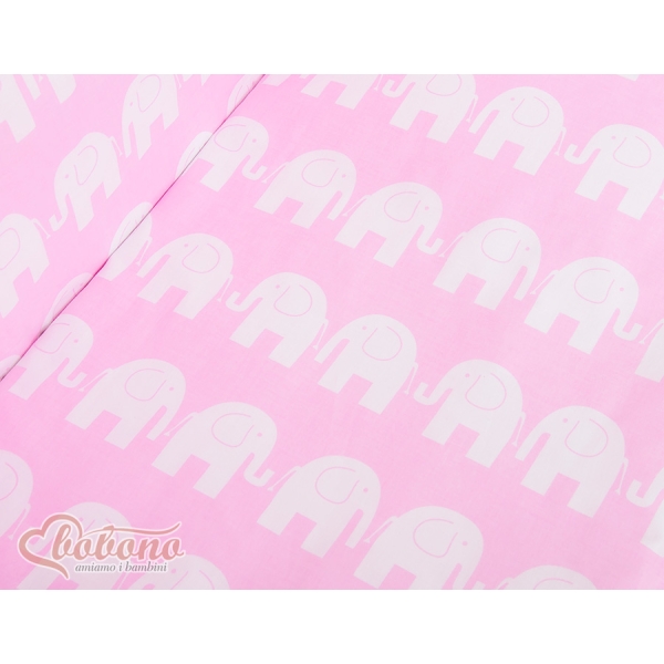 Lit Cododo avec Ciel Matelas et Linge Complet Rose