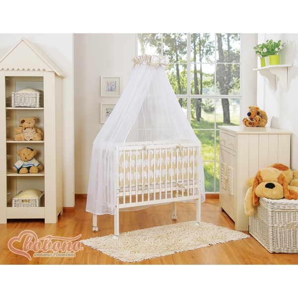 Lit de Cododo avec Matelas et Ensemble de Linge de Lit Beige