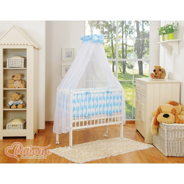 Lit de Cododo avec Matelas et Ensemble de Linge de Lit Bleu
