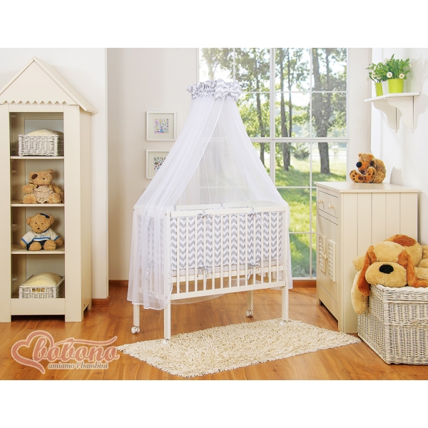 Lit de Cododo avec Matelas et Ensemble de Linge de Lit Gris