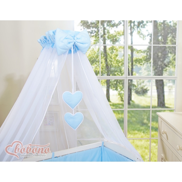 Lit de Cododo avec Textile Complet Bleu Cœurs