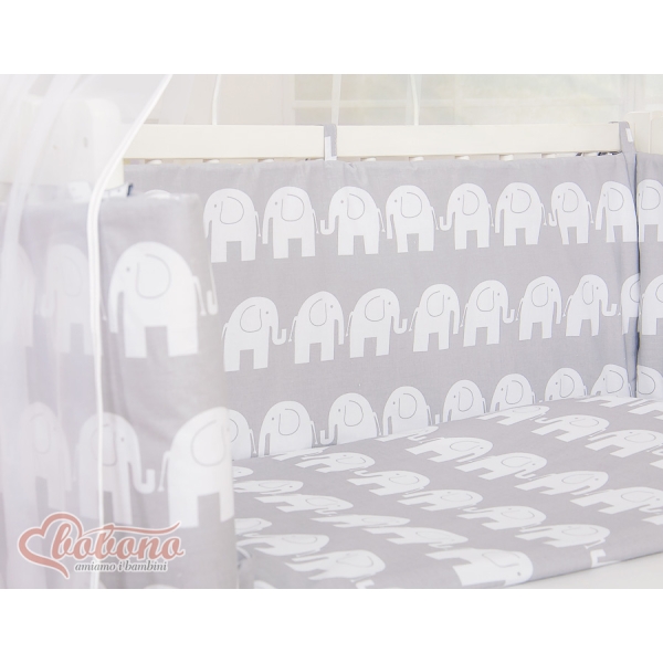 Lit de Cododo avec Textile Complet Gris