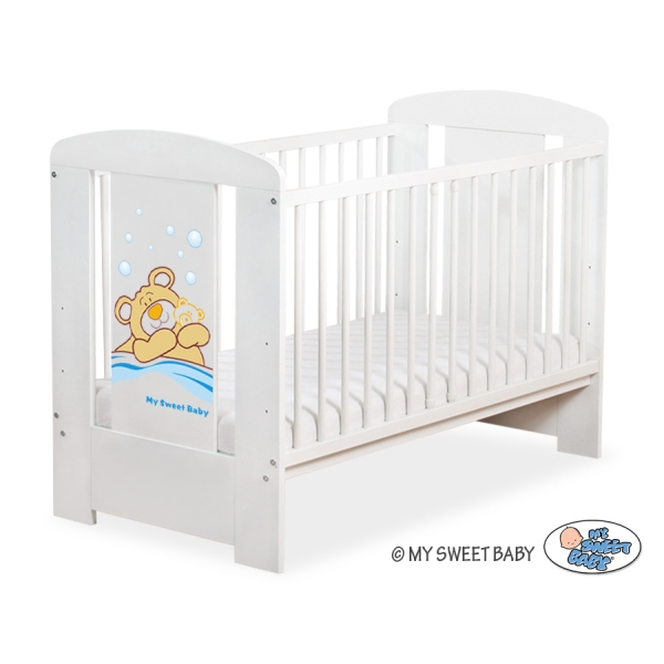 Lit pour Bébé 120x60 cm Blanc Barnabé