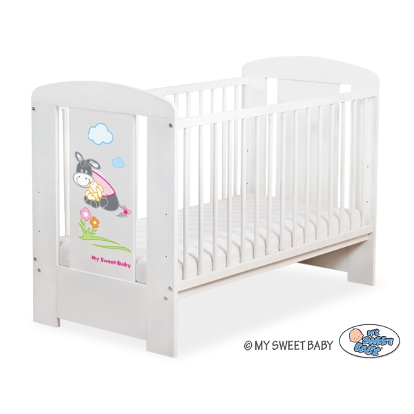Lit pour Bébé 120x60 cm Blanc Luca