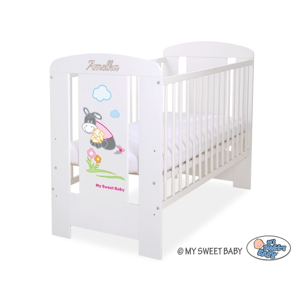Lit pour Bébé 120x60 cm Blanc Luca