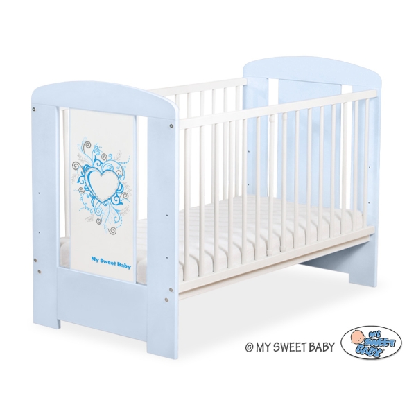 Lit pour Bébé 120x60 cm Bleu