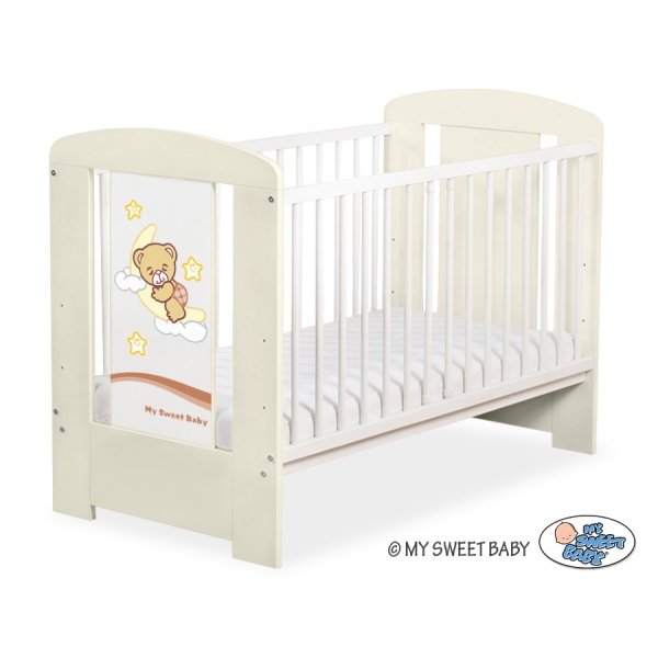 Lit pour Bébé 120x60 cm Crème Nuit