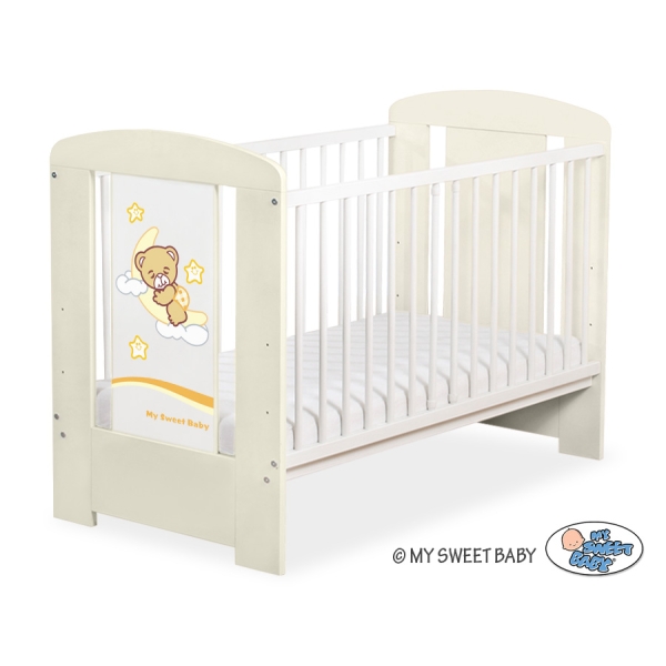 Lit pour Bébé 120x60 cm Crème Nuit