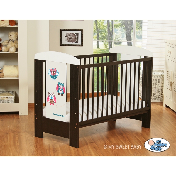 Lit pour Bébé 120x60 cm Hiboux
