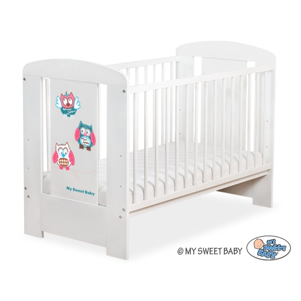 Lit pour Bébé 120x60 cm Hiboux