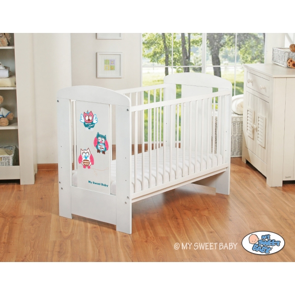 Lit pour Bébé 120x60 cm Hiboux