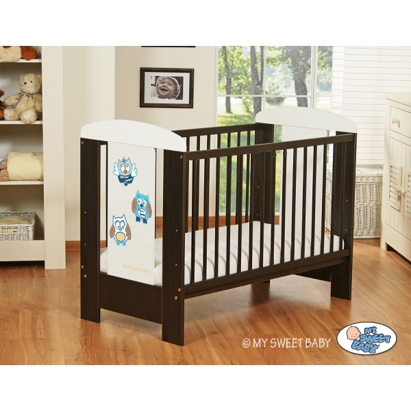 Lit pour Bébé 120x60 cm Hiboux