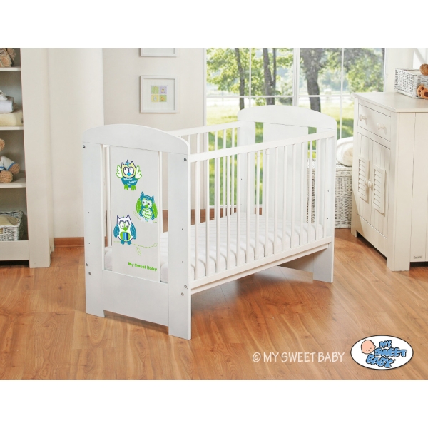 Lit pour Bébé 120x60 cm Hiboux