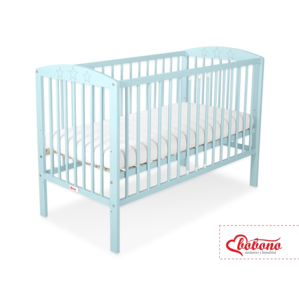 Lit pour Bébé 120x60 cm Menthe étoiles