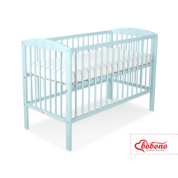 Lit pour Bébé 120x60 cm Menthe étoiles