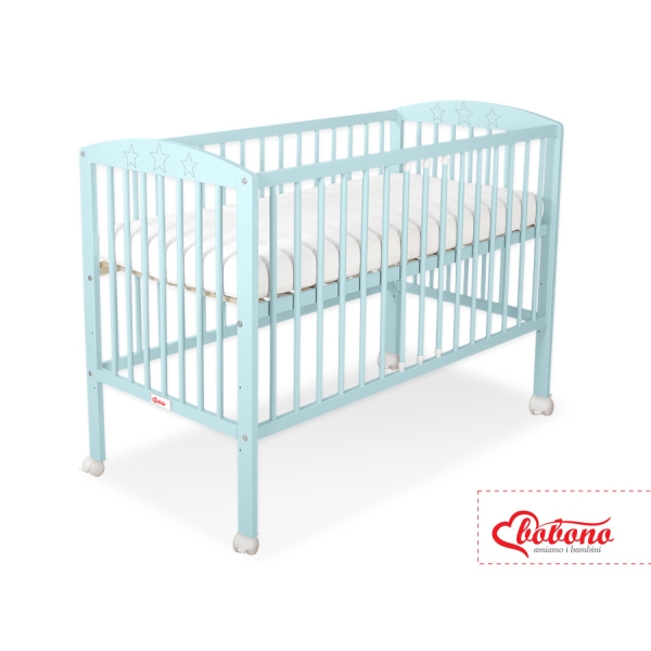 Lit pour Bébé 120x60 cm Menthe étoiles