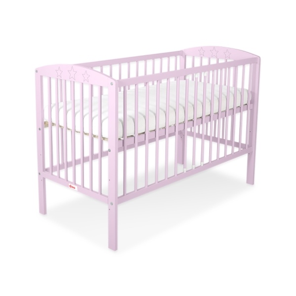 Lit pour Bébé 120x60 cm Rose étoiles