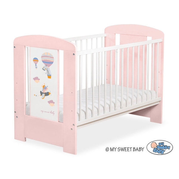 Lit pour Bébé 120x60 Rose Poudré