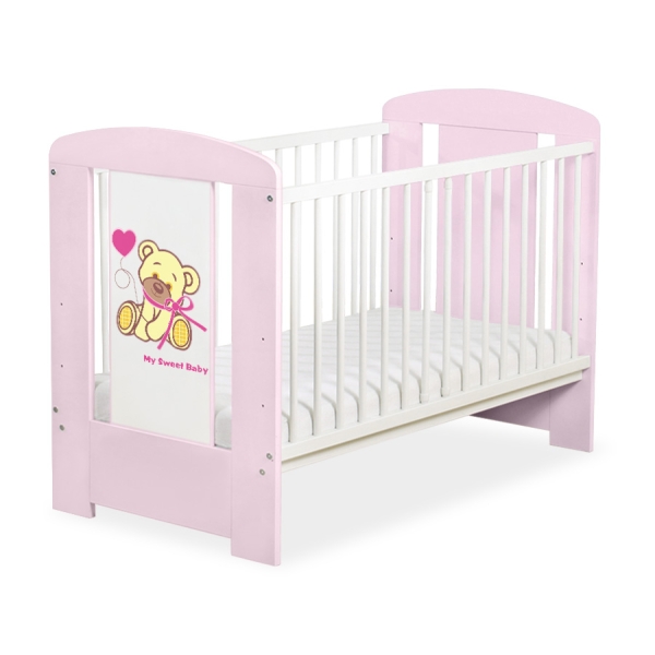 Lit pour Bébé 60x120 cm Rose Papillon