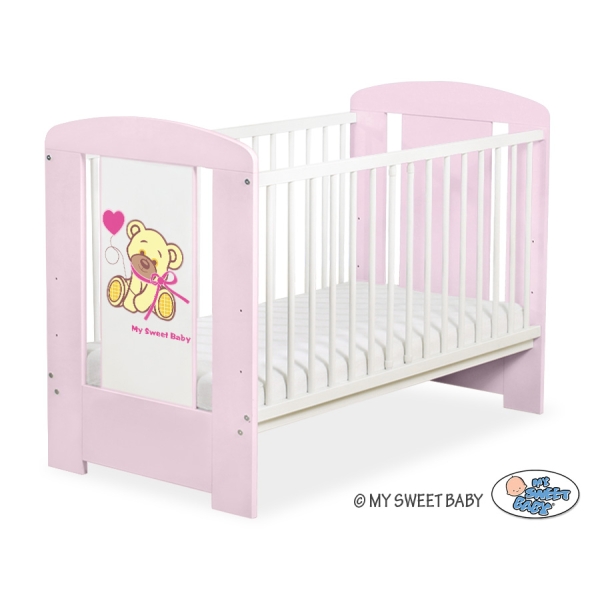 Lit pour Bébé 60x120 cm Rose Papillon