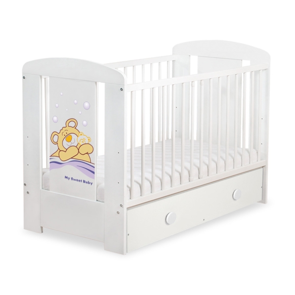 Lit pour Bébé avec Tiroir 120x60 cm Maxi Barnabé