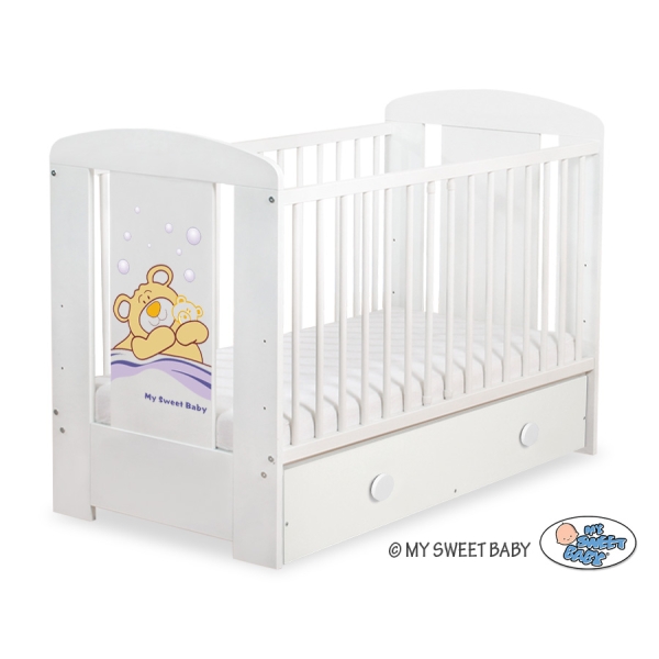 Lit pour Bébé avec Tiroir 120x60 cm Maxi Barnabé