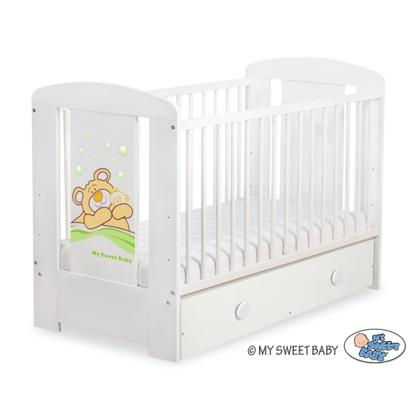 Lit pour Bébé avec Tiroir 120x60 cm Maxi Barnabé