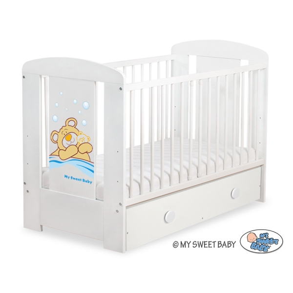 Lit pour Bébé avec Tiroir 120x60 cm Maxi Barnabé