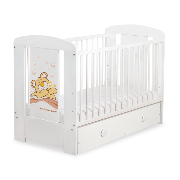 Lit pour Bébé avec Tiroir 120x60 cm Maxi Barnabé