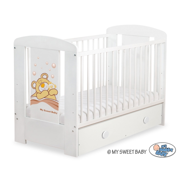 Lit pour Bébé avec Tiroir 120x60 cm Maxi Barnabé
