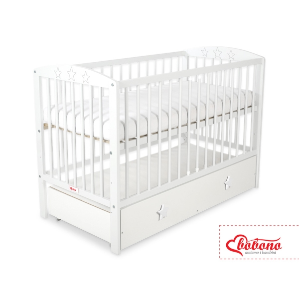 Lit pour Bébé avec Tiroir 120x60 cm Maxi étoiles