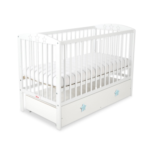 Lit pour Bébé avec Tiroir 120x60 cm Maxi étoiles