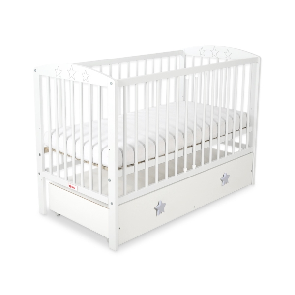 Lit pour Bébé avec Tiroir 120x60 cm Maxi étoiles