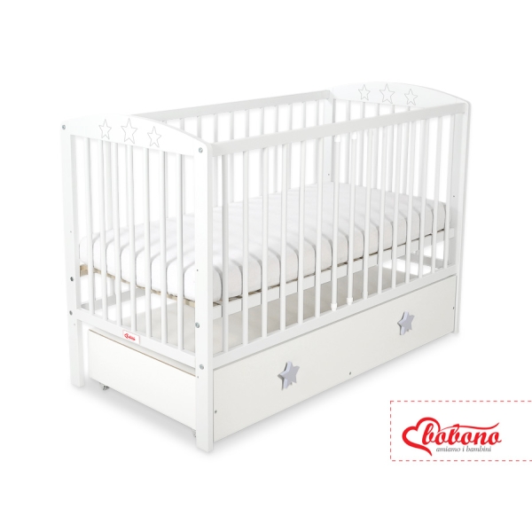 Lit pour Bébé avec Tiroir 120x60 cm Maxi étoiles