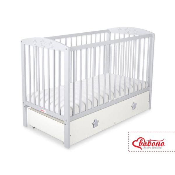 Lit pour Bébé avec Tiroir 120x60 cm Maxi étoiles